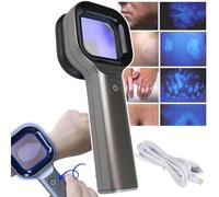 DEEguesu Analizzatore Portatile della Pelle, Adatto per La Cura della Pelle nei Centri Sanitari, Ingrandimento: 2X ± 20%, Funzionamento con Un Solo Pulsante, Ricaricabile