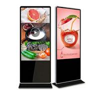 DEEguesu Lettore Pubblicitario da Pavimento, Display per Segnaletica Digitale, Touch Screen HD 1080P, con Ingresso WiFi/USB / RJ45 + Riconoscimento Disco U, più modalità di Schermo Diviso 55in