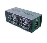 DEEJAY LED BANDIT2X6.5 - Subwoofer Despacito Dual Two da 16,5 cm in un armadio a scatola, 800 Wrms 1600 Watt di picco con griglia di protezione e due bobine vocali, 2 ohm ciascuno