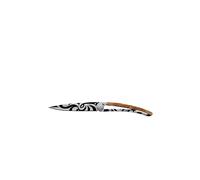 DEEJO Coltello da tasca ginepro titanio TRIBAL 37G argento