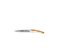 DEEJO Coltello tascabile effetto tartaruga lucido TERRA INCGNITA 37G argento