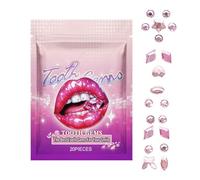 DEEMGEMS | Kit di starter di gioielli per denti, cristalli alla moda di facile utilizzo e sicuri e di lunga durata gemme per i denti per tutti i tipi di denti gemme per denti e goditi un'esperienza di