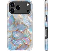 DEENAKIN Custodia per iPhone XX Pro, compatibile con ricarica wireless, guscio rigido a doppio strato e cover in silicone, custodia protettiva con design carini e alla moda, da donna, motivo frammento