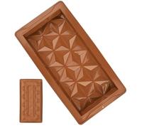 Deep Chocolate Bar Moulds - 2 confezioni di silicone Chocolate Mould | Heat Resistant Dubais Chocolate Bar Mould Deep, Deep Chocolate Bar Mold, Candy Bar Molds For Desserts and Candy Making