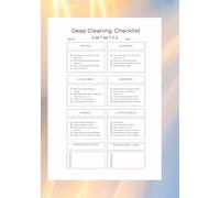 Deep Cleaning Checklist for a Clean and Organized Life: Your Personalized Planner for a Spotless Home | Comprehensive and Easy-to-Use | 7”x10” with 122 Pages