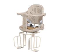 Deep coffee,Seggiolino portatile pieghevole per bambini, seggiolino per bicicletta per bambini montato sul telaio posteriore adatto a bambini di età compresa tra 2 e 8 anni con un design del