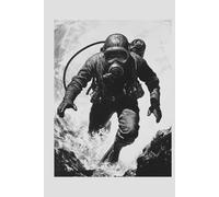 Deep Dive: 6 x 9 Dot Grid Notebook with Striking Diver Illustration: A Versatile Journal for Creativity, Planning, and Exploration