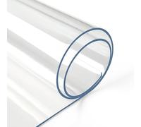 Deep Dream Copertura protettiva trasparente da 2 mm, 61 x 121 cm, in vinile, rettangolare, in PVC, per ufficio, comò, comodino, computer e scrivania