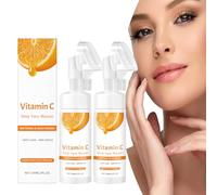 Deep Face Mousse, detergente per schiuma d'arancia, aloe idratante, estratto di arancia naturale e vitamina C, per pulizia profonda, idratazione, riduzione delle rughe e opacità (2 pezzi)