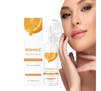 Deep Face Mousse, detergente per schiuma d'arancia, aloe idratante, estratto di arancia naturale e vitamina C, per pulizia profonda, idratazione, riduzione delle rughe e opacità (1 pezzo)