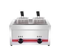 Deep Fryer Friggitrice A Gas da 10/20/30 Litri, Friggitrice Multifunzione A GPL, Potenza di Fuoco Regolabile, Friggitrice A Gas Professionale, Cestello E Coperchio Staccabili in Acciaio Inossidabile