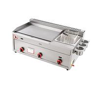 Deep Fryer Friggitrice a gas in acciaio inox da 30 litri con piastra e paletta per cestello per ristoranti commerciali e cucina domestica