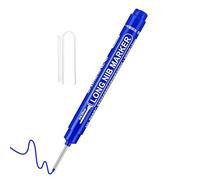 Deep Hole Carpenter Marker Pen - Long Nib 20 mm | Quick Drying Permanent Drill Marker for Construction Builders, ABS Durable Material, Water Resistant Ink for Metal Wood Glass, Disponibile in Black