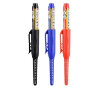 Deep Hole Marker - PP 15.4cm Set Of 3, Long Head Permanent Ink Marking Tool, Waterproof Smudge Proof | Carpenter Pen For Crafting, Welding, Woodworking, Automotive, Manufacturing, Construction