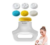 Deep Muscle Massager, Back Neck Massager, 6.69x5.91 Inches Rechargeable 12 Speed Device, Ergonomic Portable Quiet Tool for Home Travel Adults Workplace Workout or Gym Use