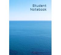 Deep Ocean Lined Journal: Aesthetic College Ruled Notebook: Minimalist Sea Blue Cover, 240 Pages, Perfect for College Students, School, and Note-Taking