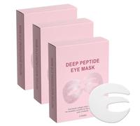 Deep Peptide Collagen Eye Mask, Under Eye Patches for Dark Circles and Puffy Eyes, Three-Piece Design Covers Entire Eye Area (3boxes)