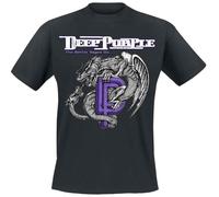 Deep Purple Battle Rages on Uomo T-Shirt Nero 100% Cotone Regular