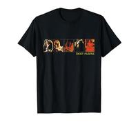 Deep Purple Collage Portraits Maglietta, Uomo, Nero, 6XL