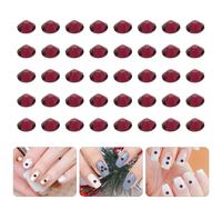 Deep Purple Glass Nail Art Rhinestones Set Flatback Beads for Nails DIY