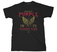 Deep Purple - T-Shirt # L Unisex Black # Highway Star