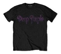 Deep Purple - T-Shirt # S Black Unisex # Vintage Logo