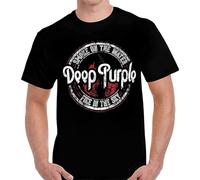 Deep Purple Smoke On The Water T Shirt Fire in The Sky Black 3XL
