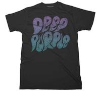 Deep Purple T Shirt Bubble Band Logo Nuovo Ufficiale Unisex Nero Size XL
