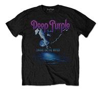 Deep Purple - T-Shirt # L Black Unisex # Smoke On The Water