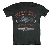 Deep Purple - T-Shirt # L Unisex Black # Speed King
