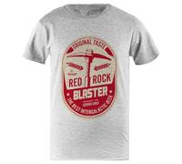 Deep Rock Galactic Red Rock Maglietta da Uomo Grigia Camicia da Uomo in Cotone Semplice