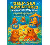 Deep-Sea Adventures: Underwater Fantasy Scenes: A Fun and Imaginative Ocean Coloring Book for Kids Ages 8-14