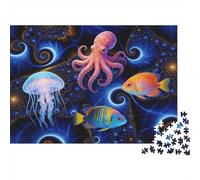 Deep-sea Creatures Puzzle Giochi 1000 Pezzi Festa Aziendale Arte Interesting Puzzle Adulti Idea Regalo Per 52x38cm/1000pcs