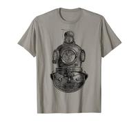 Deep Sea Diver Casco Immersione Immersione Immersione Vintage Maglietta