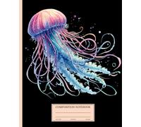 Deep Sea Dreams: Watercolor Jellyfish Sketch Composition Notebook: Wide-Ruled 7.5" x 9.25" Notebook - Ideal for Sketching, Writing, and Marine Inspiration