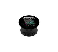 Deep Sea Drone Pilot ROV Submarine Squid PopSockets PopGrip Adesivo