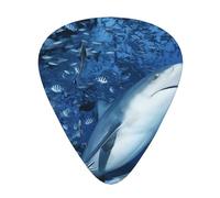 Deep Sea Shark Chitarra acusticaPlettri per chitarra 12 pezzi, chitarra elettrica essenziale Plettri per chitarra spessi e sottili Studenti 0,46 0,96 0,71 mm