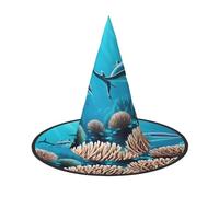 Deep Sea Whales 1 pz Halloween strega cappello costume partito cappello adatto per giochi teatrali accessori