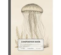 Deep Sea Whispers | College Ruled Notes | Elegant Jellyfish Illustration Journal for Daily Writing: A serene space for reflection, creativity, and organized thoughts