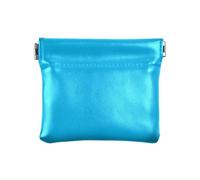 Deep Sky Blue Tinta unita Pure Plain Donna Piccolo Cuoio Portamonete Unico Mini Card Holder Portafoglio per le Donne, blu cielo profondo Tinta unita Pure Plain, 1 size