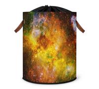 Deep Space In Galaxy, cesto portabiancheria grande, design galassia, pieghevole, organizer con coperchio con coulisse, per camera da letto, bagno e camera