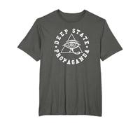 Deep State Propaganda - Divertente Occhio degli Illuminati di Horus Maglietta