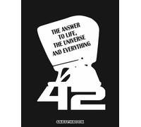 Deep Thought - Hitchhikers Guide to the Galaxy Sketchbook: 110 pages, 8.5x11 Blank Pages, For Kids, Boys, Girls, Teens, Adults - Simple Note Pad for Drawing, Writing, Painting, Sketching or Doodling