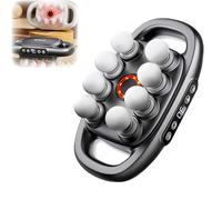 Deep Tissue Massager, 16-Drive 8-Head Massage Set with 30 Adjustable Levels & 3 Modes, Full Body Electric Muscle Massager for Legs, Back, Arms, Waist, Buttocks (grey,8-head-grey)