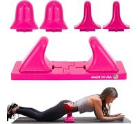 Deep Tissue Pro - Strumento completamente regolabile per il rilassamento muscolare di muscoli flessori della schiena e dell'anca per tessuti profondi, massaggio dei punti trigger (rosa) - Made in USA