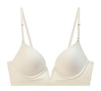 Deep V Neck, Large Open Back, U-Shaped, Beautiful, Seamless Underwear, Small Bust, Ruched, Sagging, Sexy Bra Without Steel Ring, Beige, 6(Beige,12)