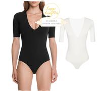 DEEP V STRING BODY Di Wolford M Bianco Profondo Scollato A V