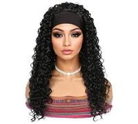 Deep Wave Human Hair Wig - Long Curly Natural Look, Breathable Mesh Cap Design, Soft Realistic Replacement Unit, Adjustable Comfortable Fit Hairpiece | Premium Fashion For Women Daily Wear, Party Styl