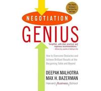 Deepak Malhotra Max Bazerman Negotiation Genius (Tascabile)