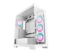 DeepCool CG580 4F ATX RGB White Tower Case con 4 ventole PWM-ARGB e vetro temperato